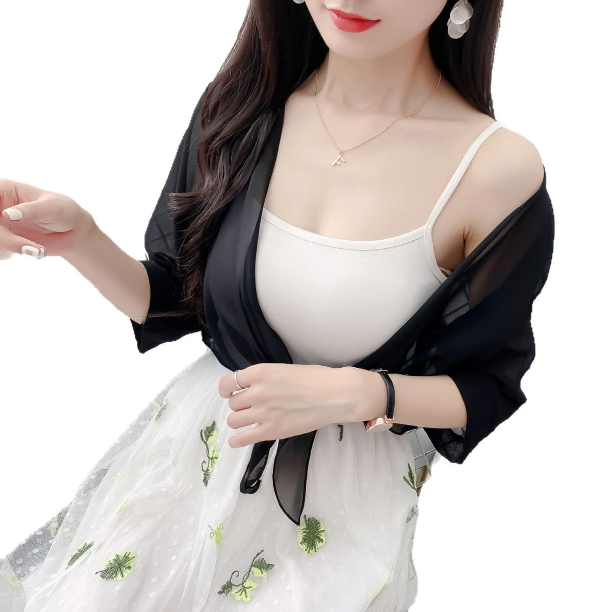 Women's Long-sleeved Korean Loose Air Conditioning Thin Blouses