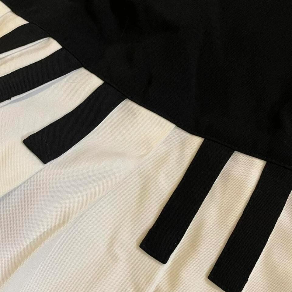 Women's Sweet Spicy Style Elegant Black White Piano Skirt