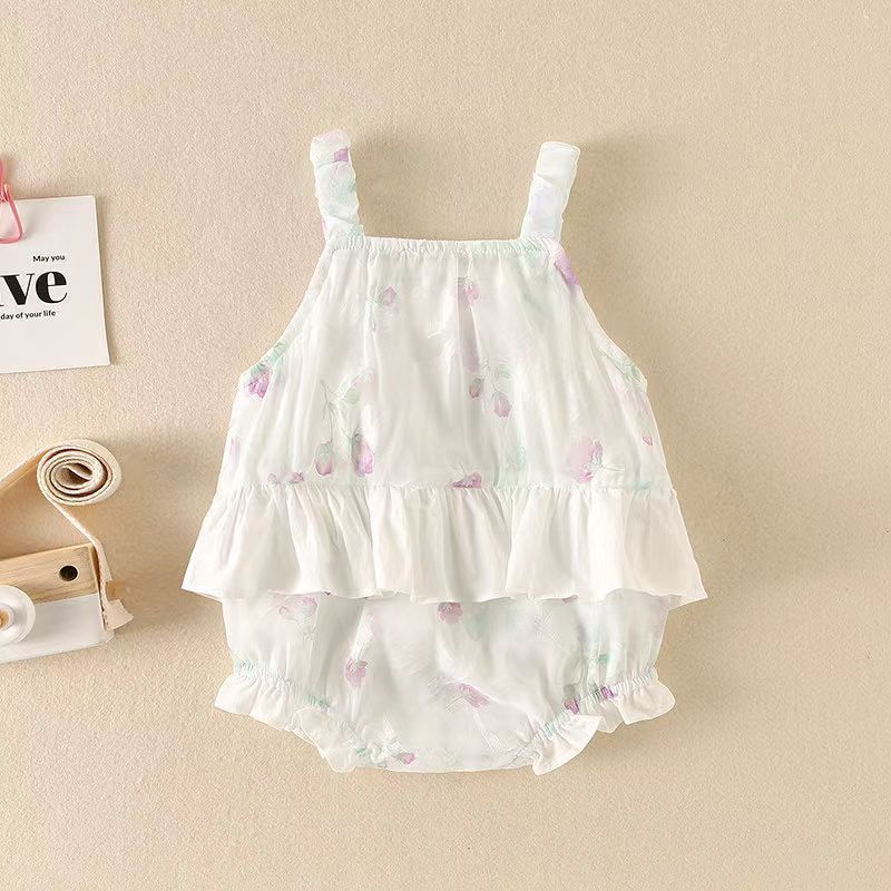Summer Sleeveless Jumpsuit Western Style Romper Dress Princess Triangle Jumpsuit, Climbing Suit