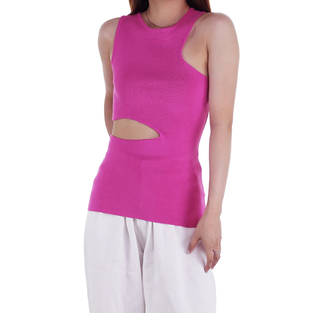 Women's Elegant Knitted Summer Irregular Design Sleeveless Vests