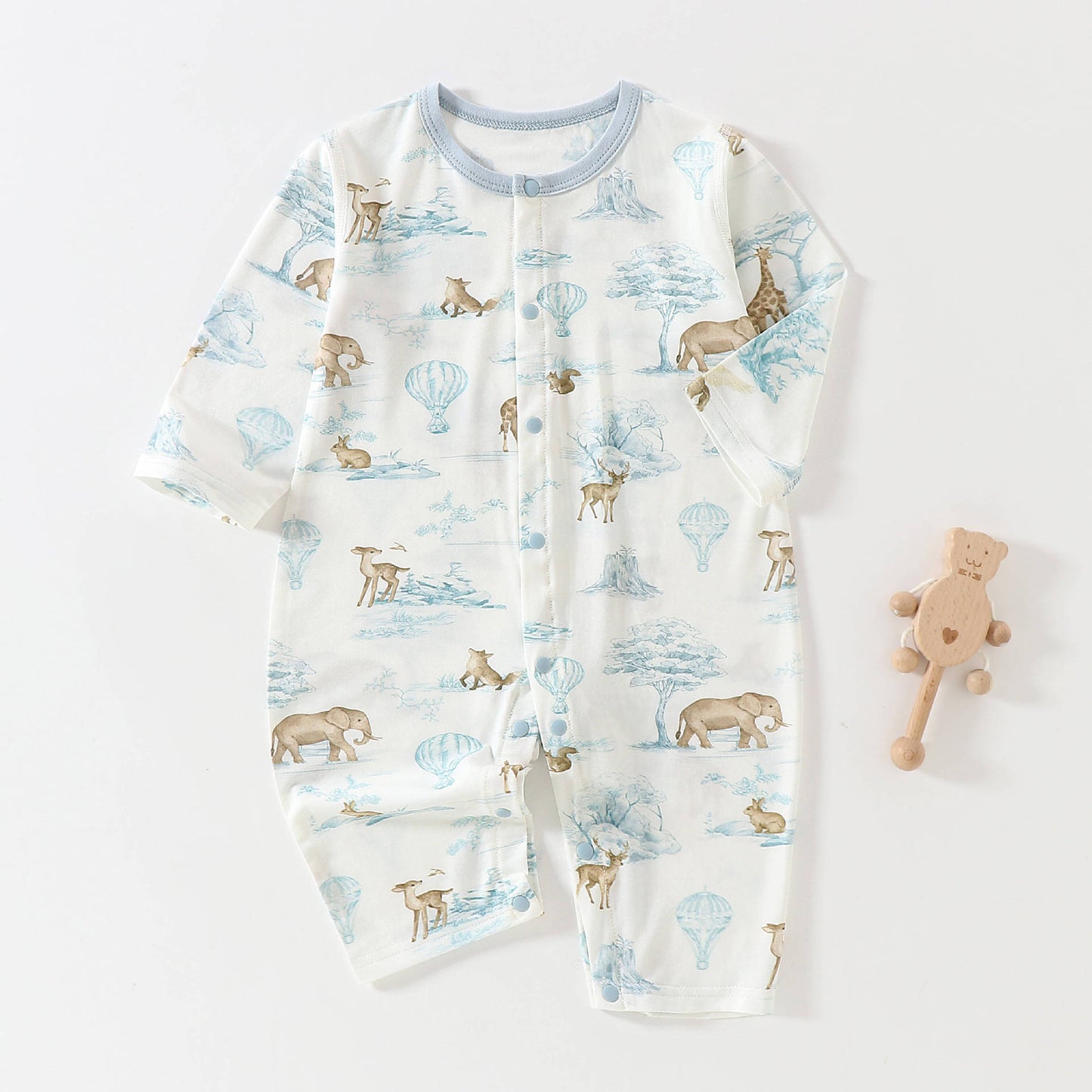 Long Sleeved Romper Infant Class Air Conditioning Clothes Boneless Jumpsuit, Climbing Suit