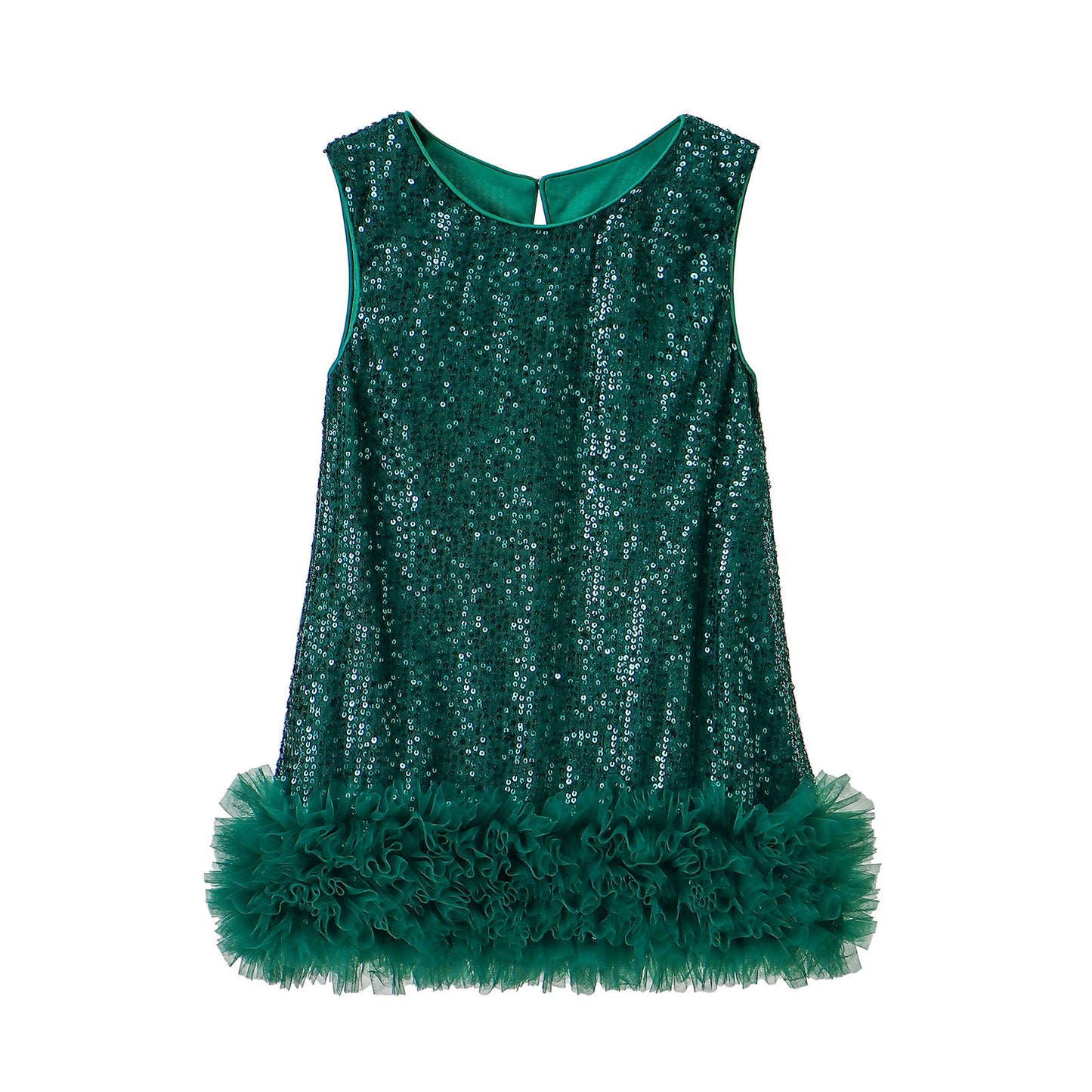 Children's Sequins Vest Skirt Spring Western Style Sleeveless Children's Dress