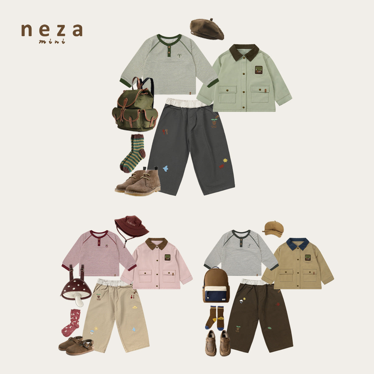 Children's Gardener Diary Casual Pure Cotton Cartoon Children's Pants