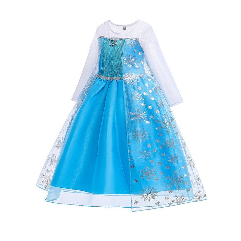 Frozen Princess Lace Gauzy Gown Pettiskirt Children's Dress