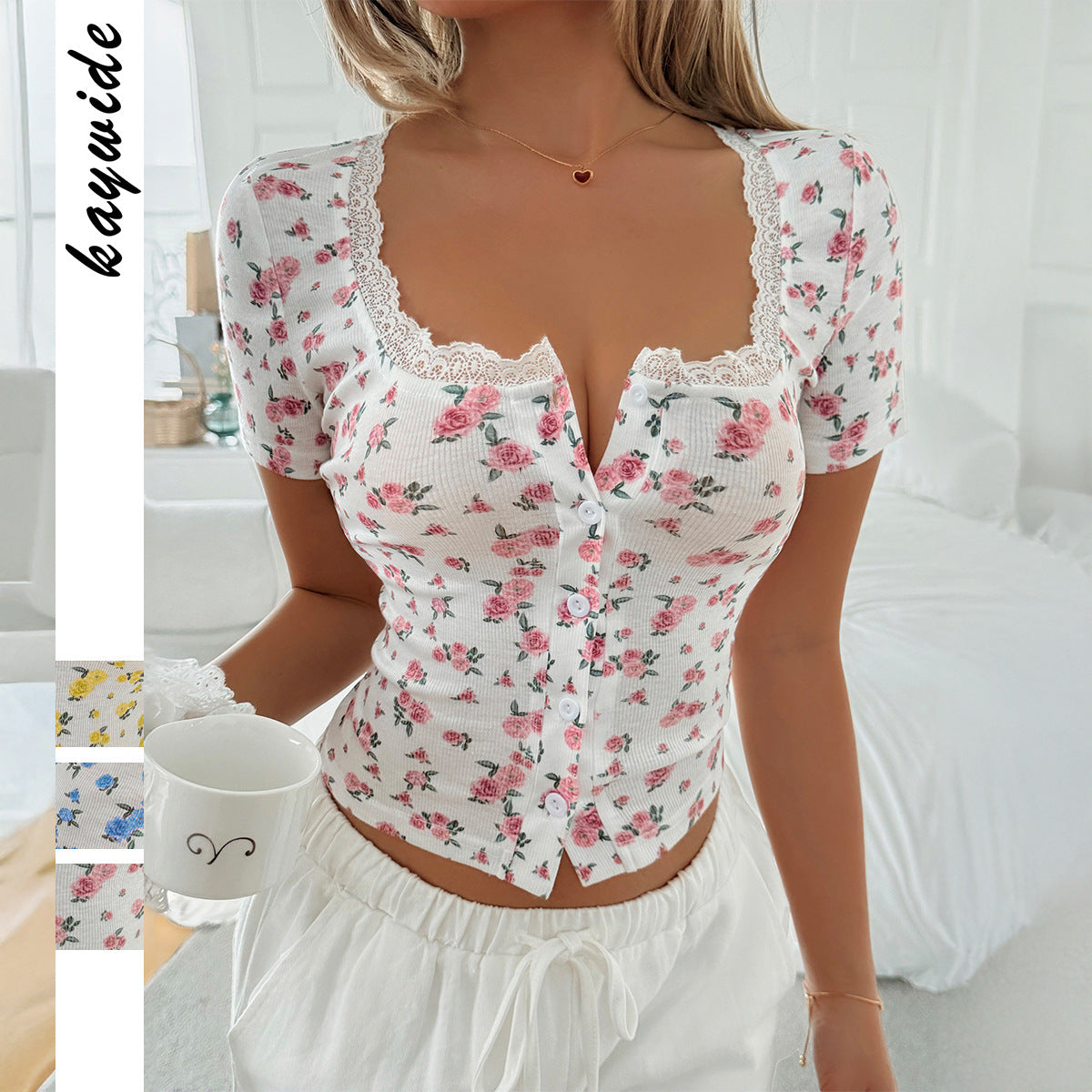 Women's Hot Style Floral Lace Sleeve Clothing