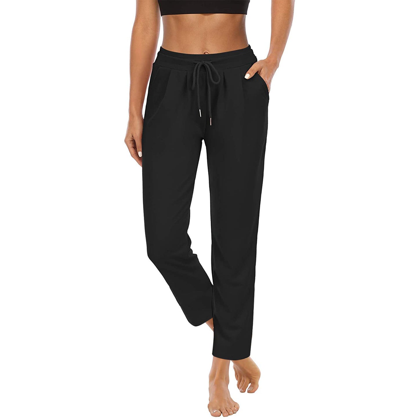 Women's Pocket High Sports Fitness Yoga Leisure Tops