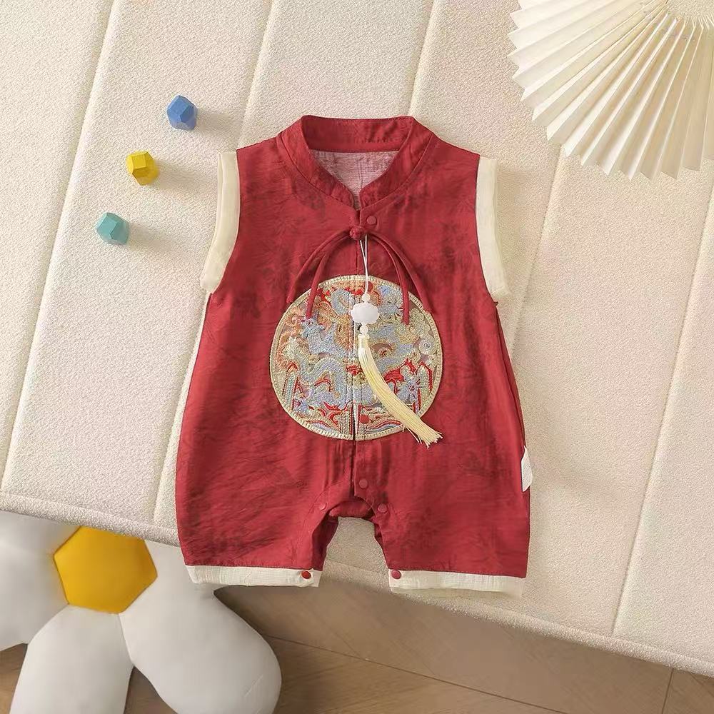 Embroidery Jumpsuit First Month Old Days Jumpsuit, Climbing Suit