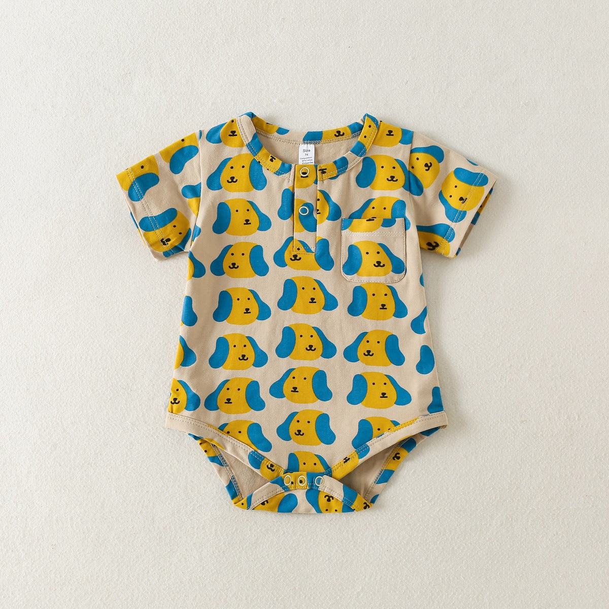 Short Sleeve Rompers Super Fashionable Crawling Jumpsuit Boy Out Cute Jumpsuit, Climbing Suit