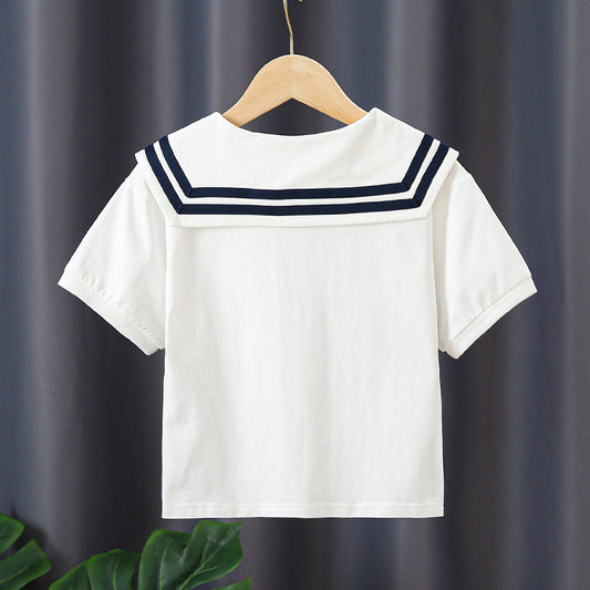 Children's Short-sleeved Summer Thin Clothing Cotton Base Shirt Children's T-shirt