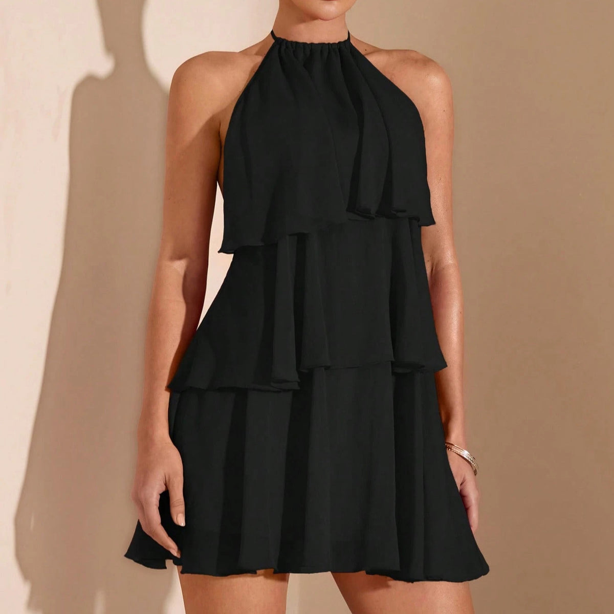 Women's Irregular Backless Sexy Dress Solid Color Small Vest/suspenders/tube Top