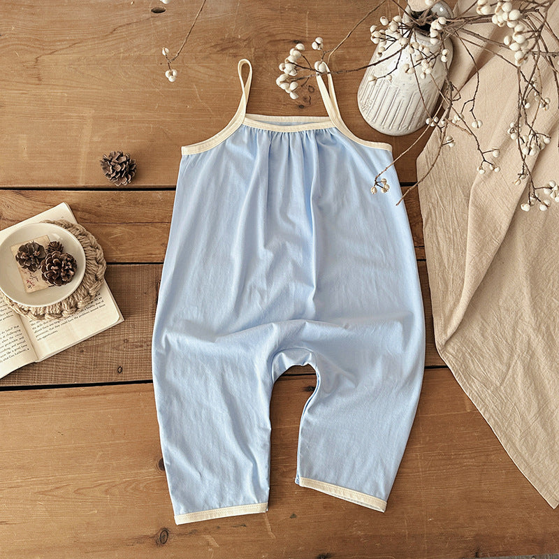 Popular Jumpsuit Summer Cotton Sling Romper Jumpsuit, Climbing Suit