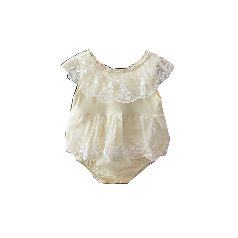 Summer Thin Princess Skirt Dress Born First Month Old Days Jumpsuit, Climbing Suit