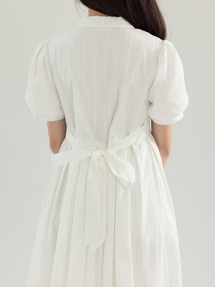 Sweet Organ Pleated Shirt Temperament College Style Children's Dress