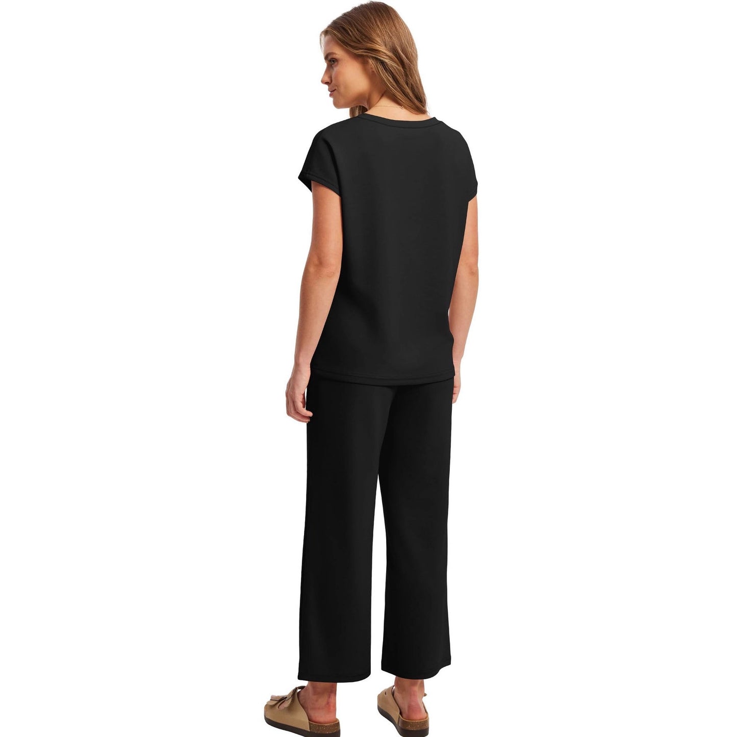 Women's Loose Batwing Sleeve Two Pieces Suits