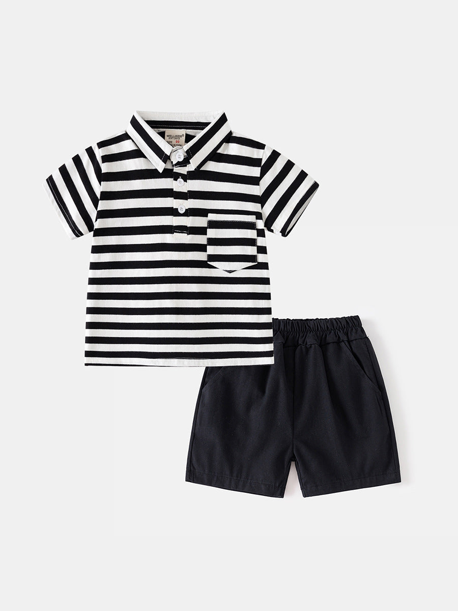 Children's Summer Short Sleeve Shorts Two-piece Clothing Children's Suit