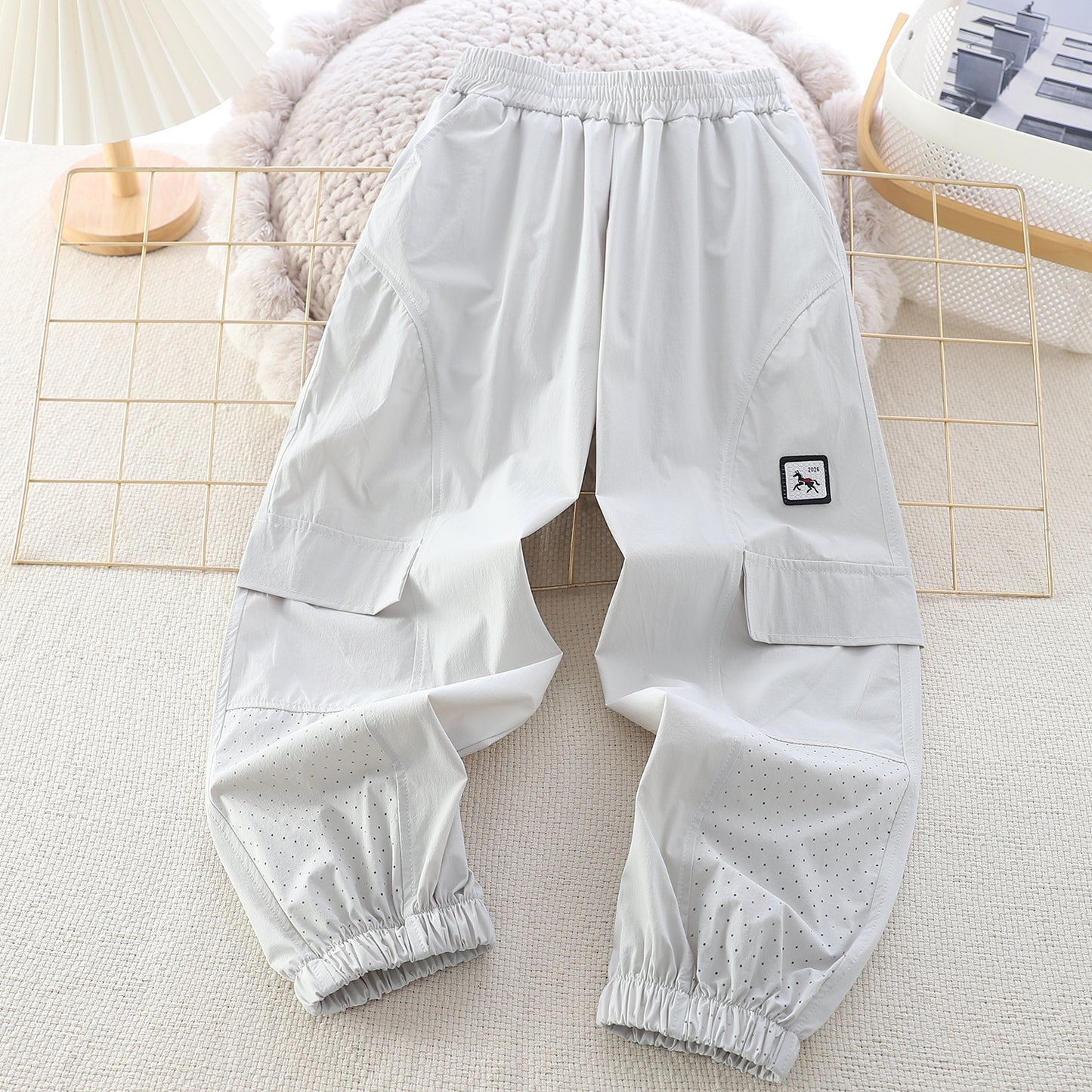 Children's Woven Casual Letters Korean Style Trousers Children's Pants