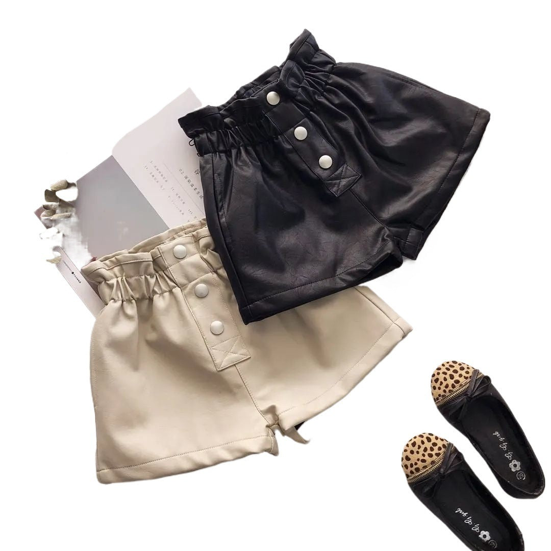 High Waist Korean Style Street Fashion Versatile Children's Pants