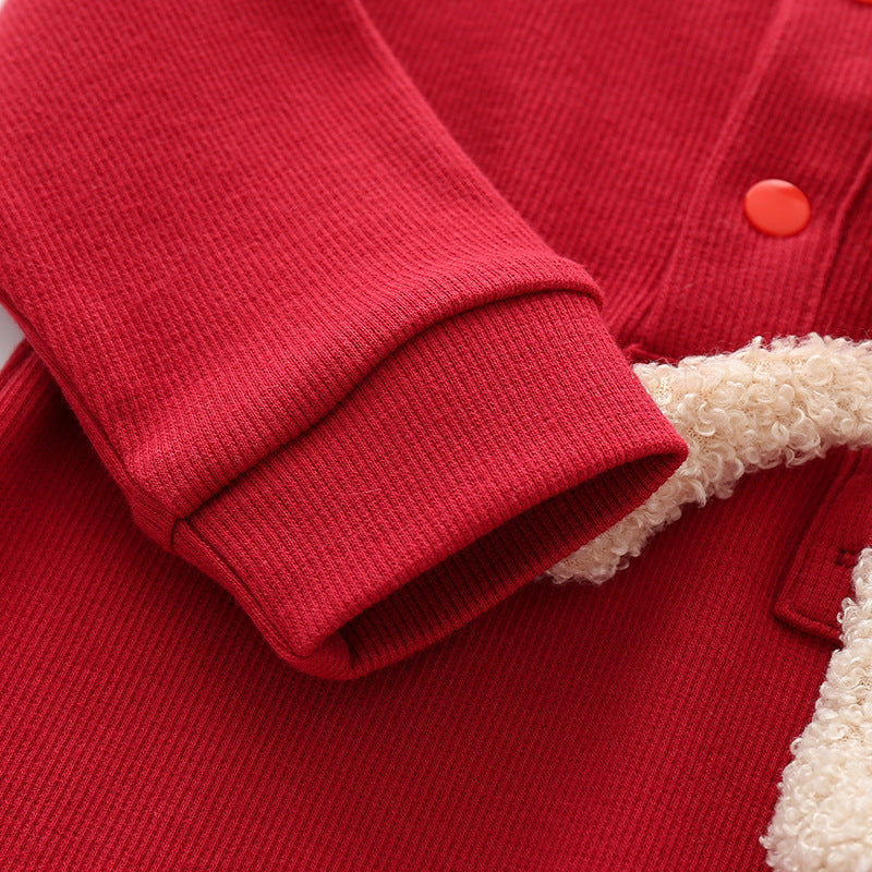 Jumpsuit Long-sleeved Bear Romper Pure Cotton Clothes Born Rompers Days Jumpsuit, Climbing Suit