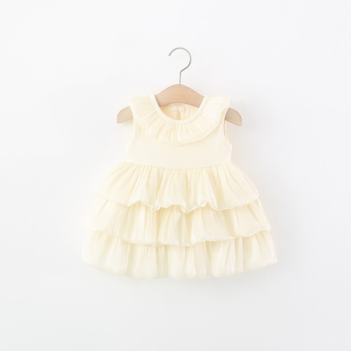 Children's Summer Twilight Gauze Jellyfish Cake Princess Vest Children's Dress