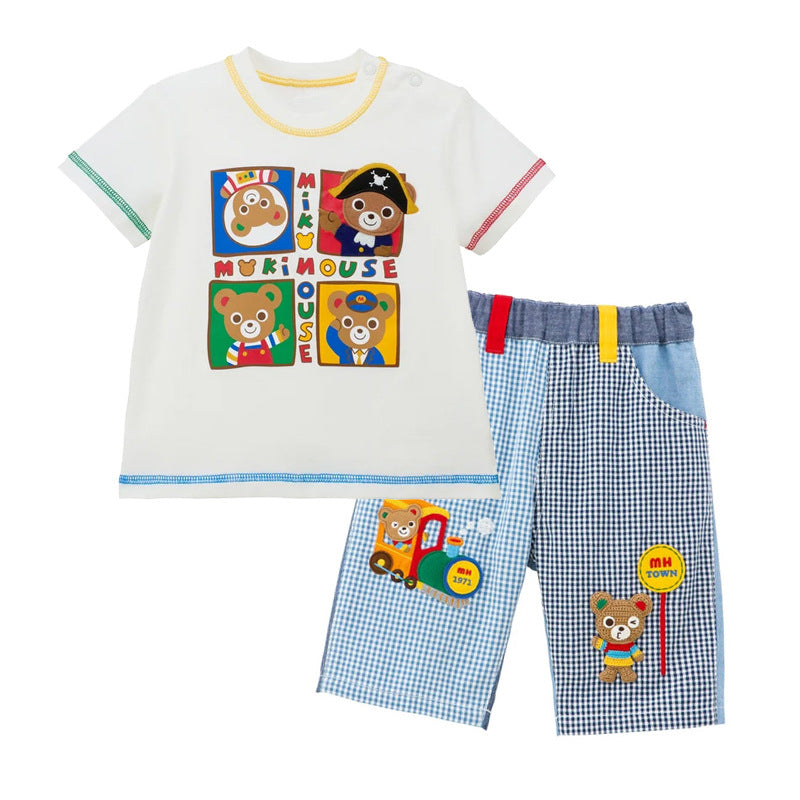 Children's Bear Short-sleeved Summer Cute Top Shirt Children's T-shirt