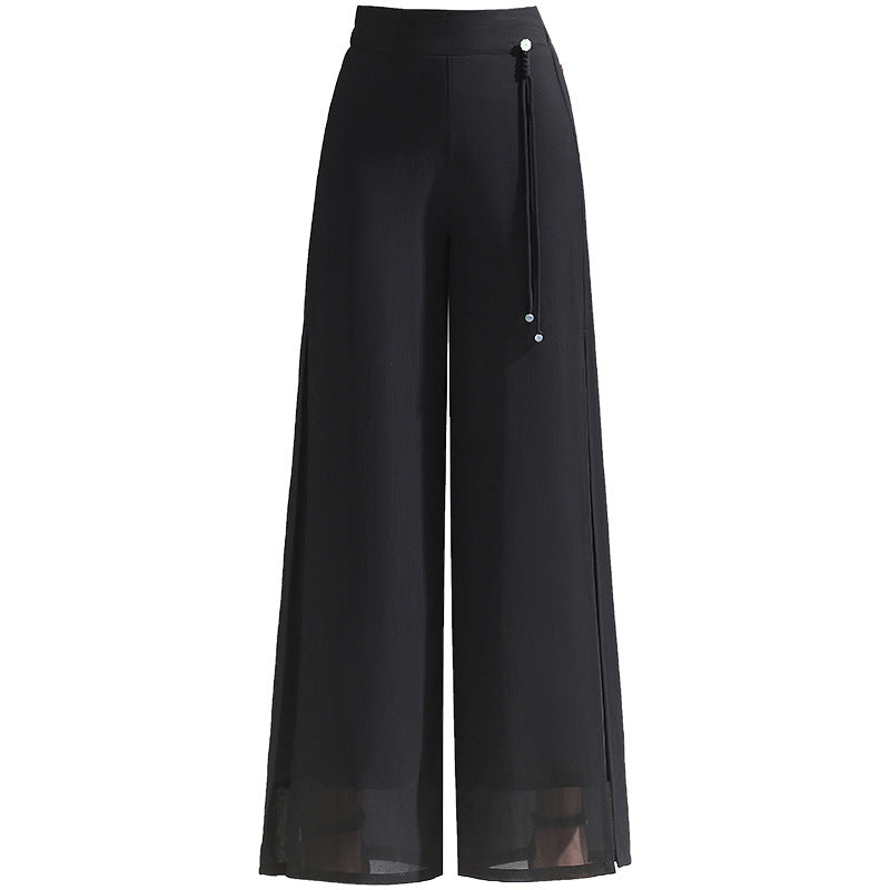 Women's Summer Thin High Waist Loose Wide Leg Big Pants