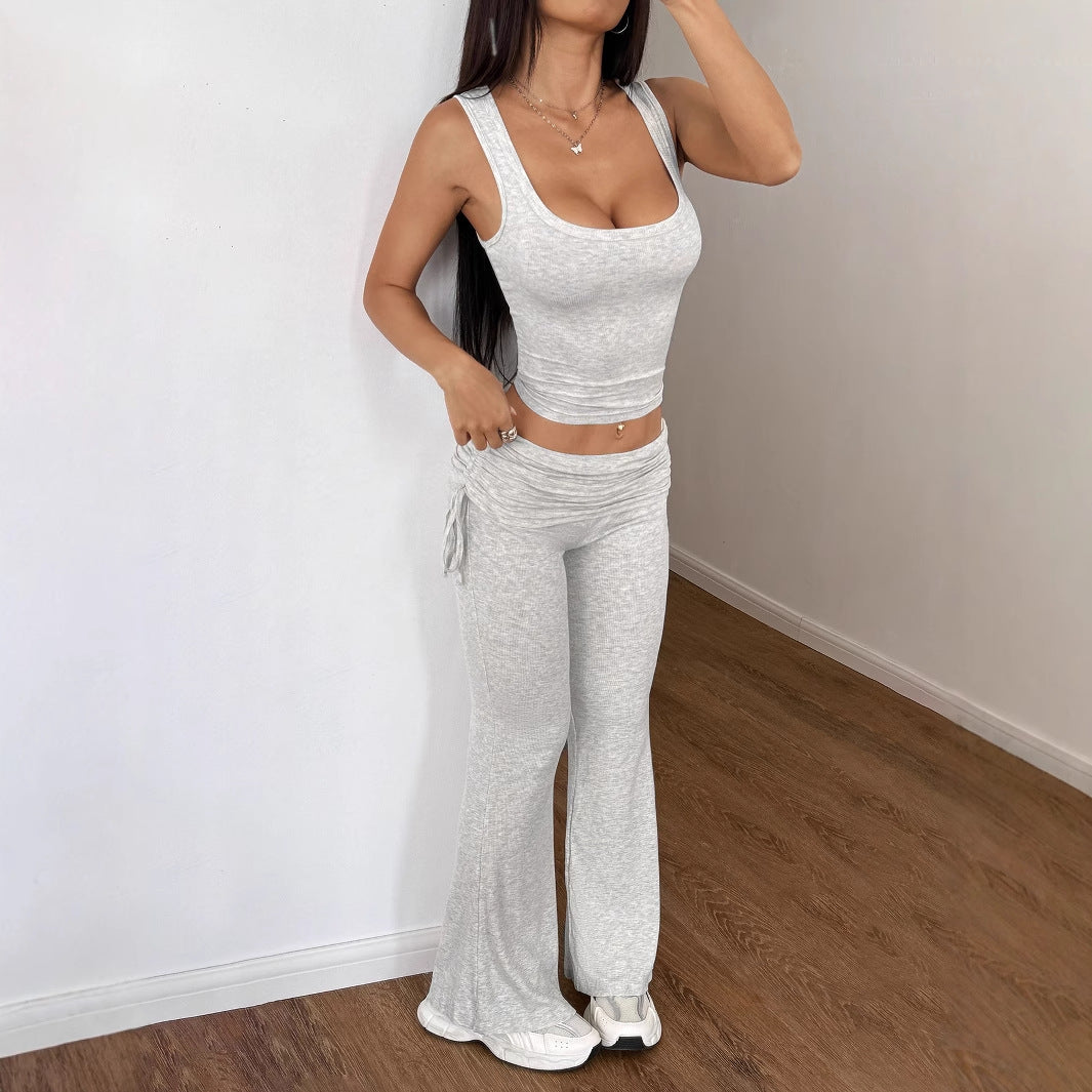 Women's Sports Hot Two-piece Camisole Slightly Spicy Fashion Casual Suit