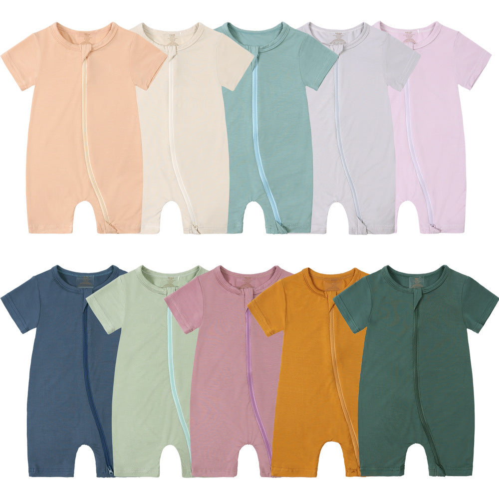 Jumpsuit Bamboo Fiber Born Boys Short Jumpsuit, Climbing Suit