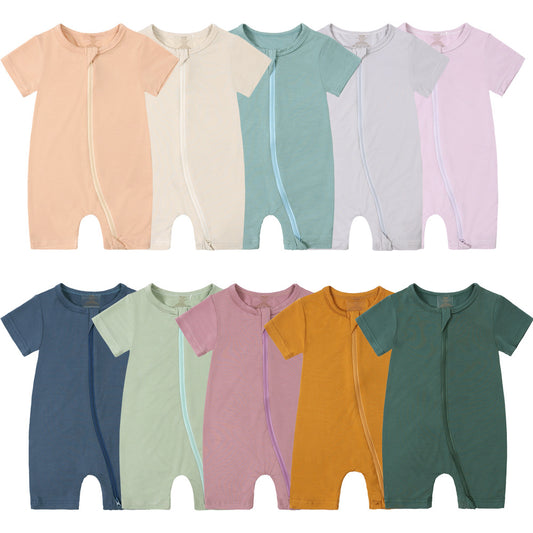 Jumpsuit Bamboo Fiber Born Boys Short Jumpsuit, Climbing Suit