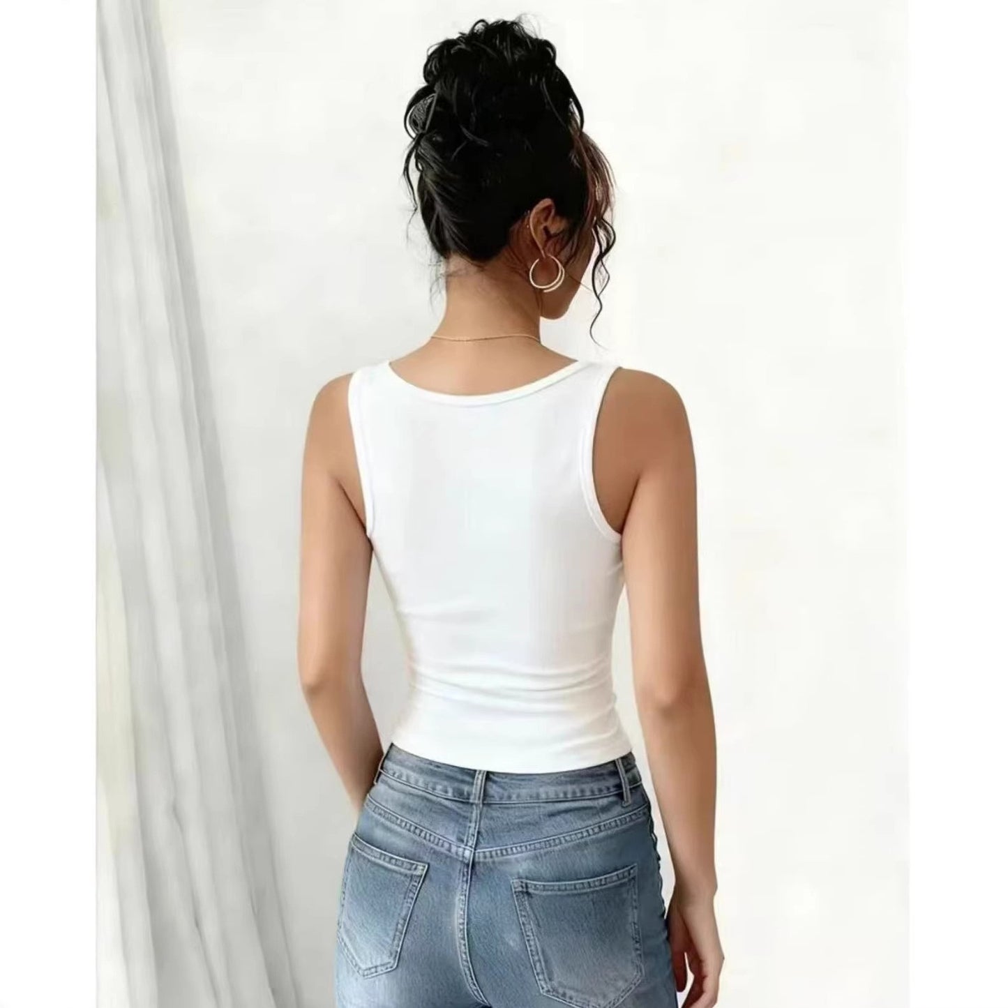Women's Summer Sexy Hot Slim Lace Sleeveless Vests