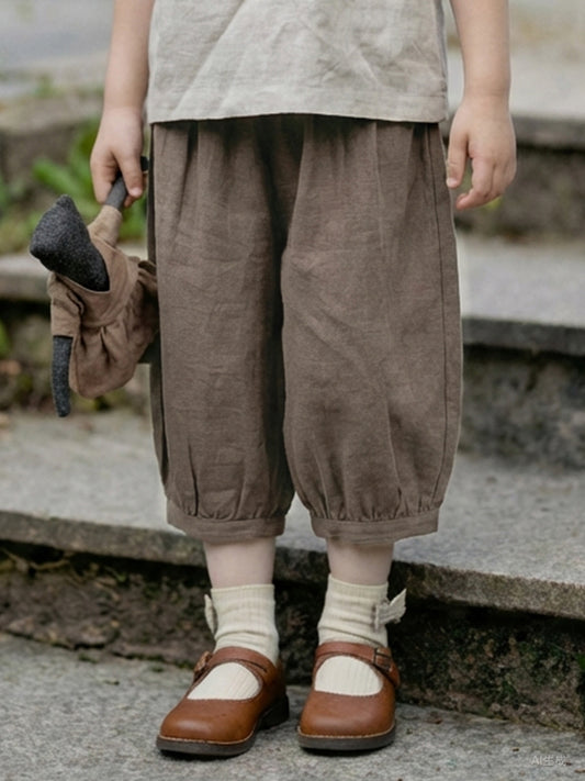 Summer Mori Ramie Cotton Bloomers For Boys Children's Pants