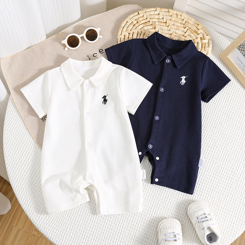 Western Style Born Infant Full Moon Going Jumpsuit, Climbing Suit