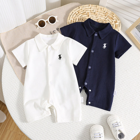 Western Style Born Infant Full Moon Going Jumpsuit, Climbing Suit