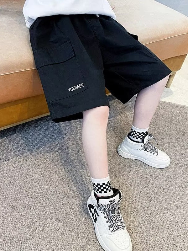 Children's Shorts Summer Middle Overalls Clothing Big Children's Pants