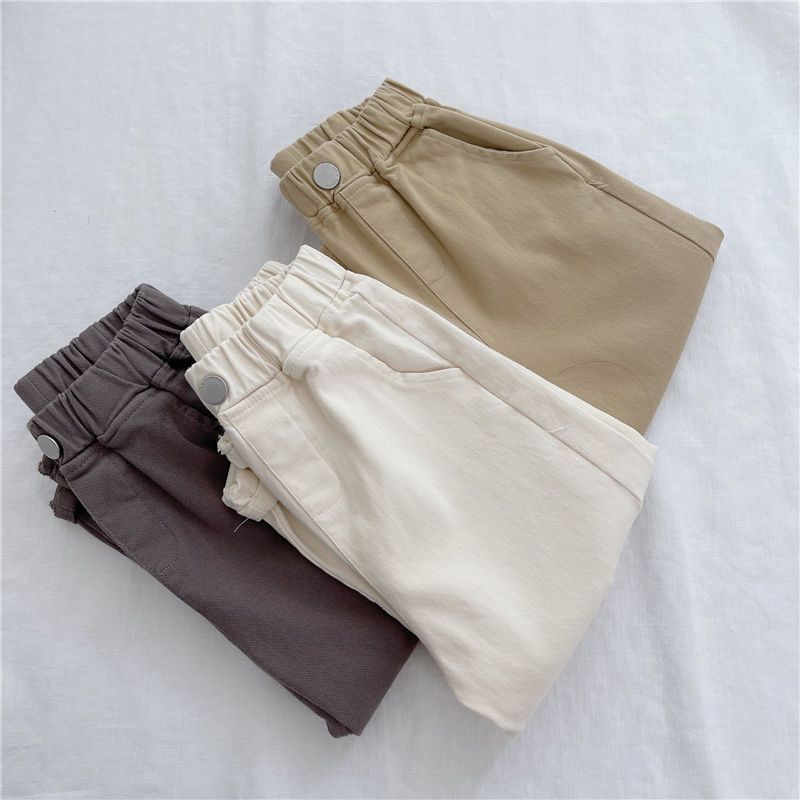 Children's Trousers Medium Big Fashion Casual Stretch Children's Pants