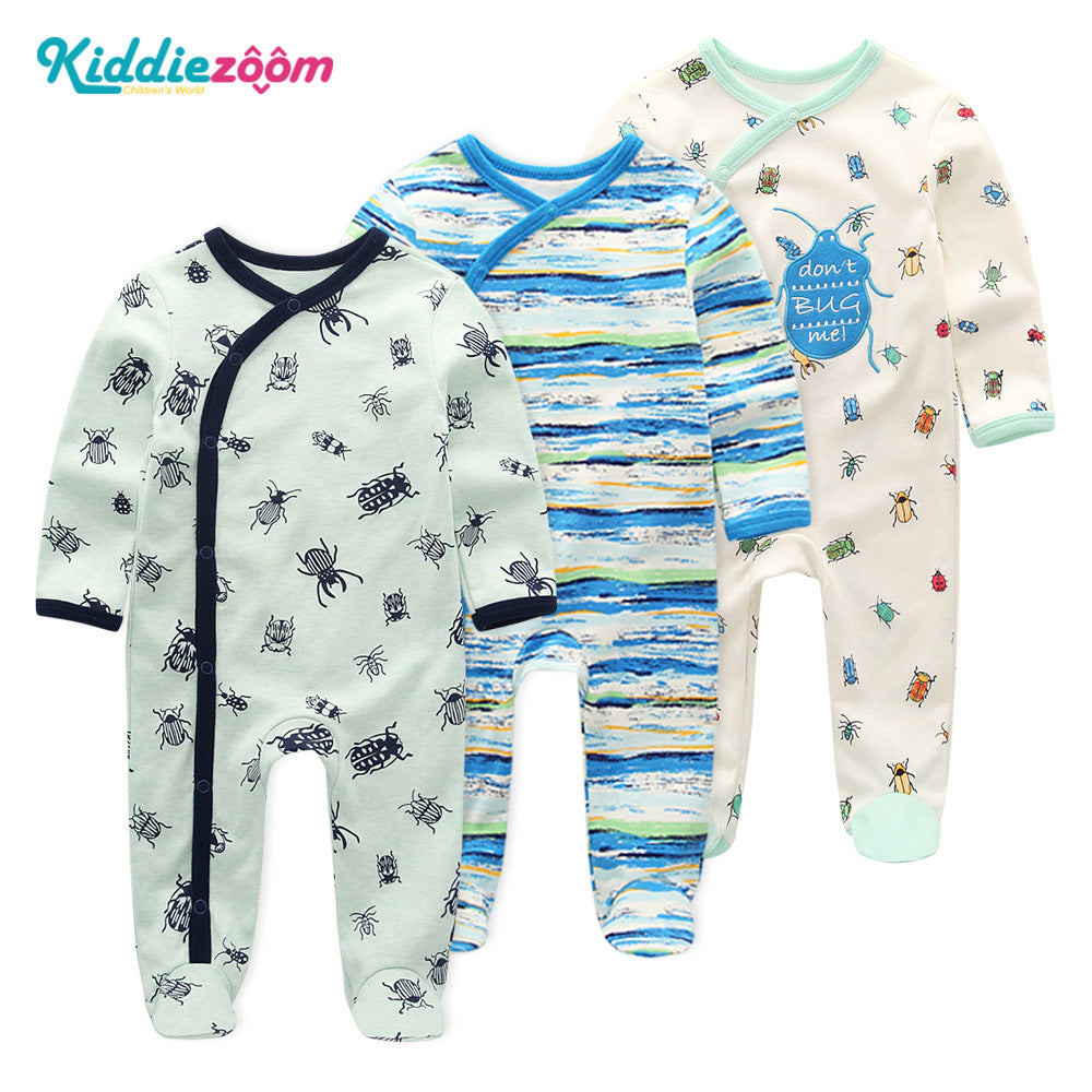 Spring Born Clothes Boneless Pair Of Buckles Jumpsuit Snap Jumpsuit, Climbing Suit
