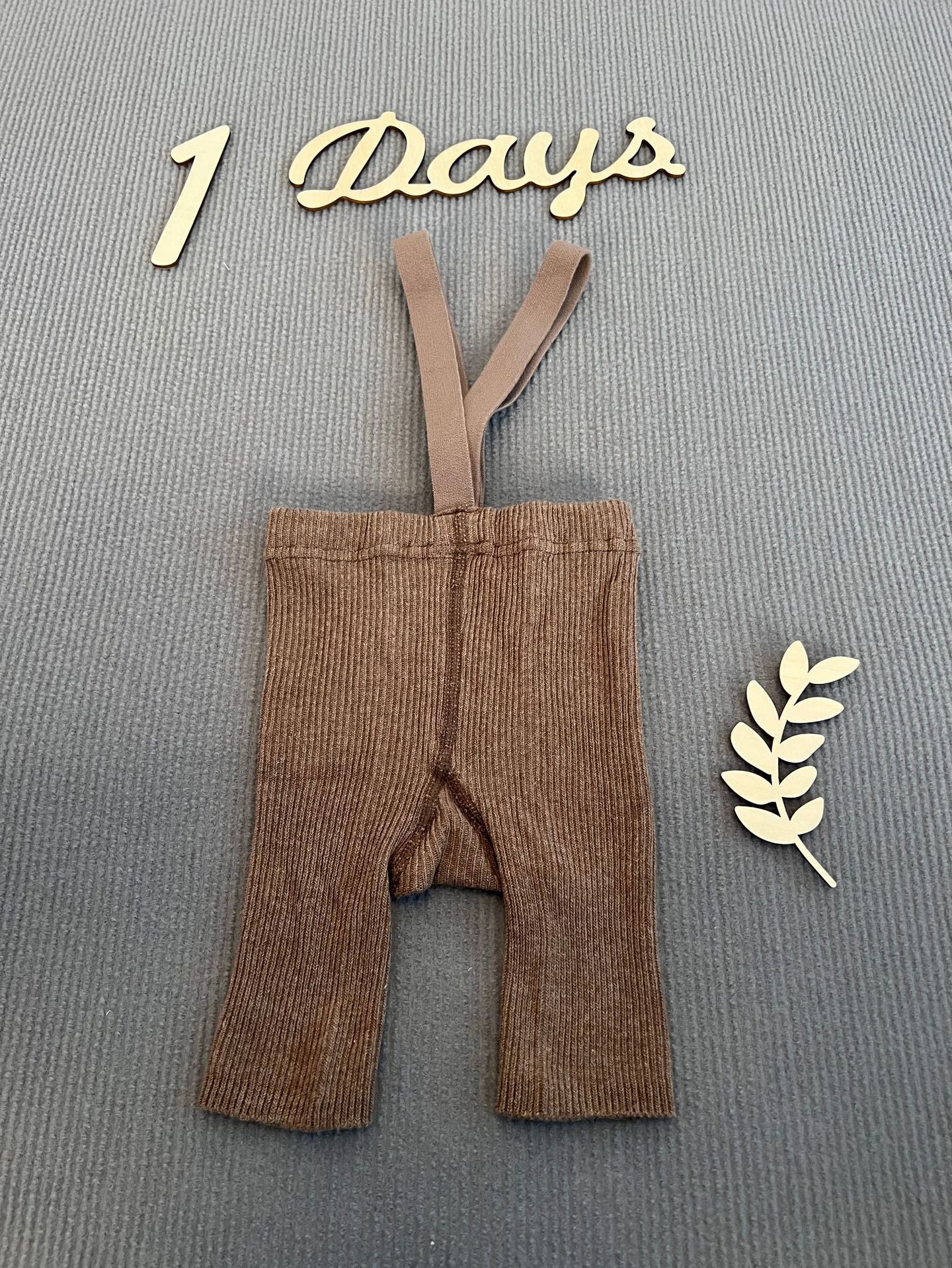 Children's Weightlifting Style Long High Waist Overalls Knitted Children's Pants