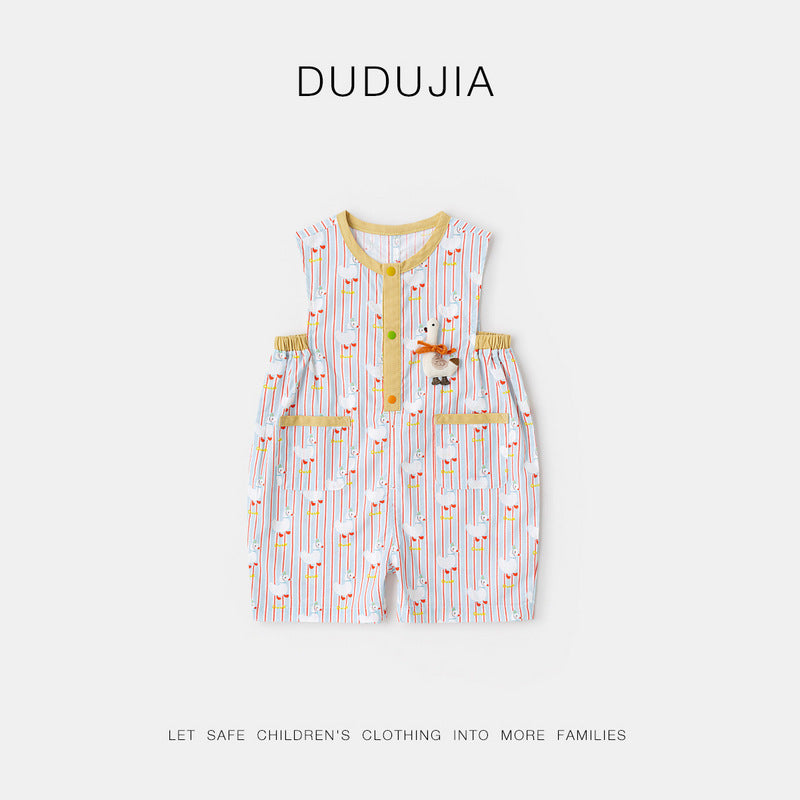 Children's Jumpsuits Shorts Clothes For Babies Thin Children's Pants
