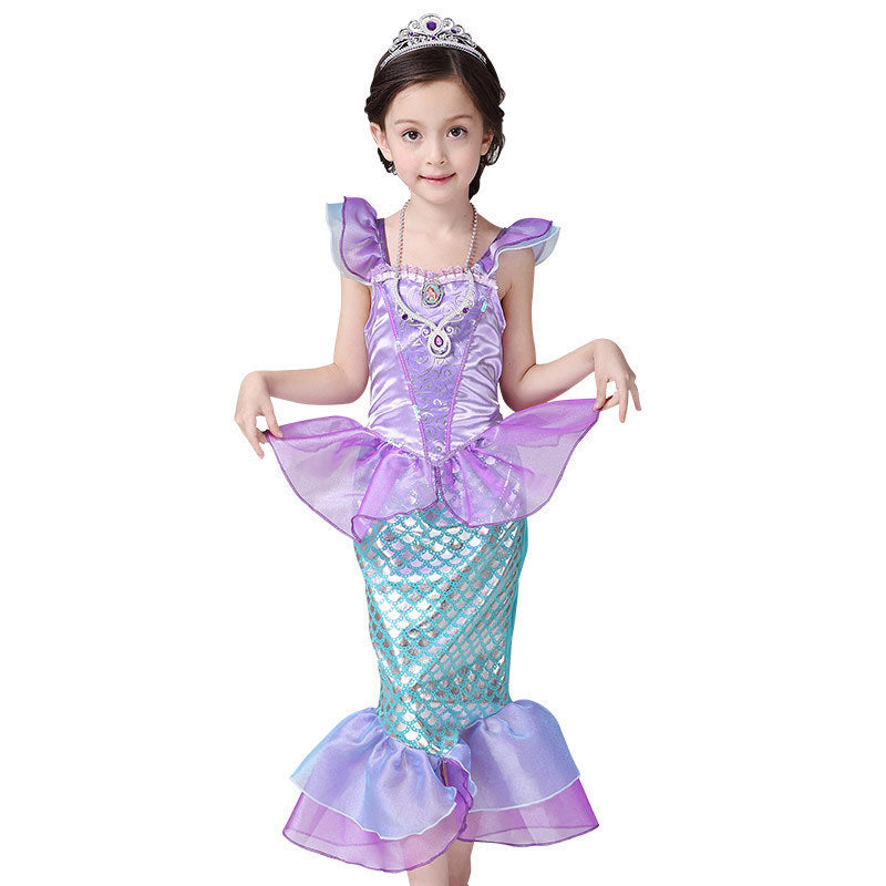 Children's Halloween Costume Clothing Mermaid Princess Skirt Children's Dress