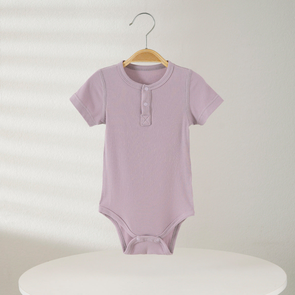 Infant Summer Short Sleeve Modal Infants Clothes Born Triangle Jumpsuit, Climbing Suit