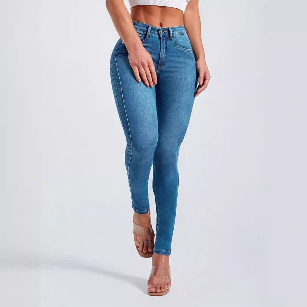 Women's Sheath Skinny Stretch High Waist For Women's Jeans