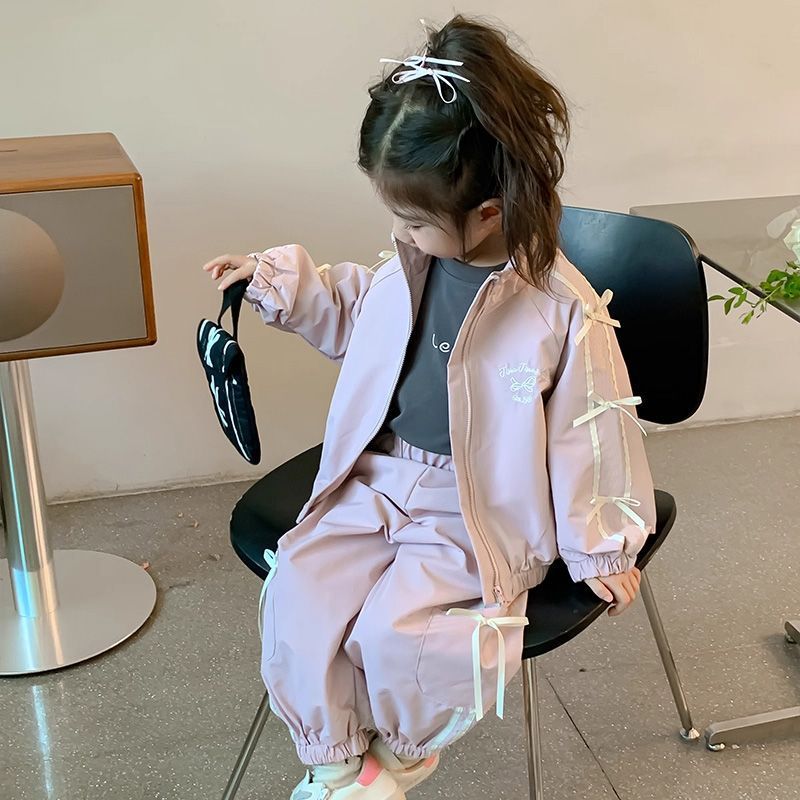Shell Jacket Overcoat Pants Sports Two-piece Children's Suit