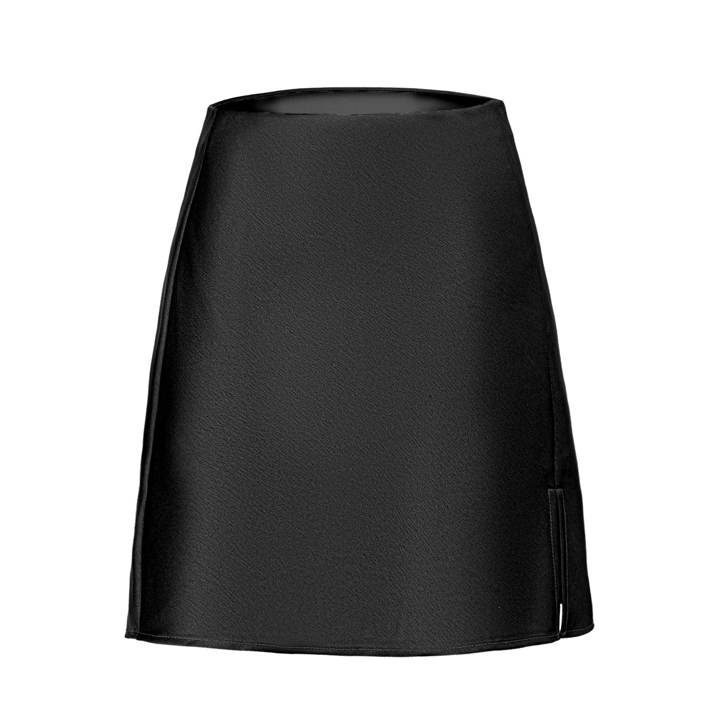 Women's Satin Split High Waist Elastic Sexy A- Skirts