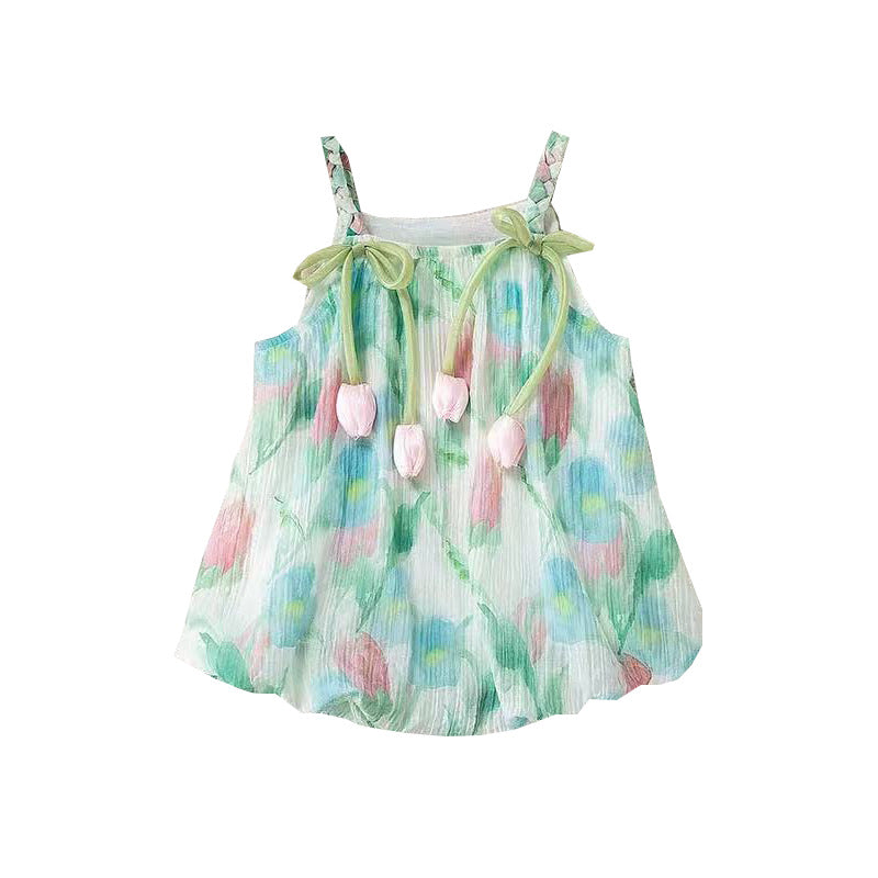 Wear Clothes One-piece Thin Romper Sling Princess Super Cute Western Jumpsuit, Climbing Suit