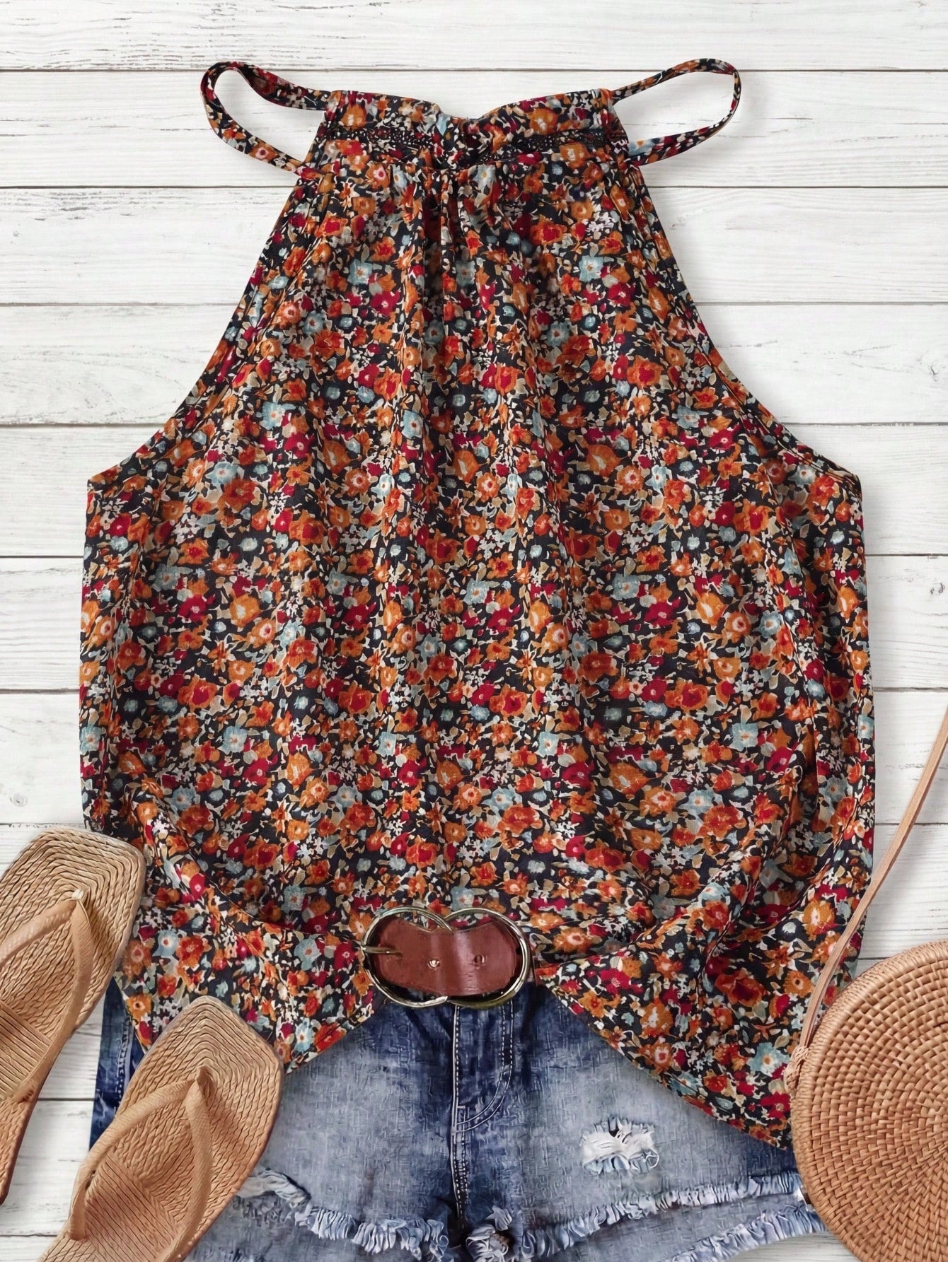 Classy Classic Casual Comfortable Bohemian Halter Tops