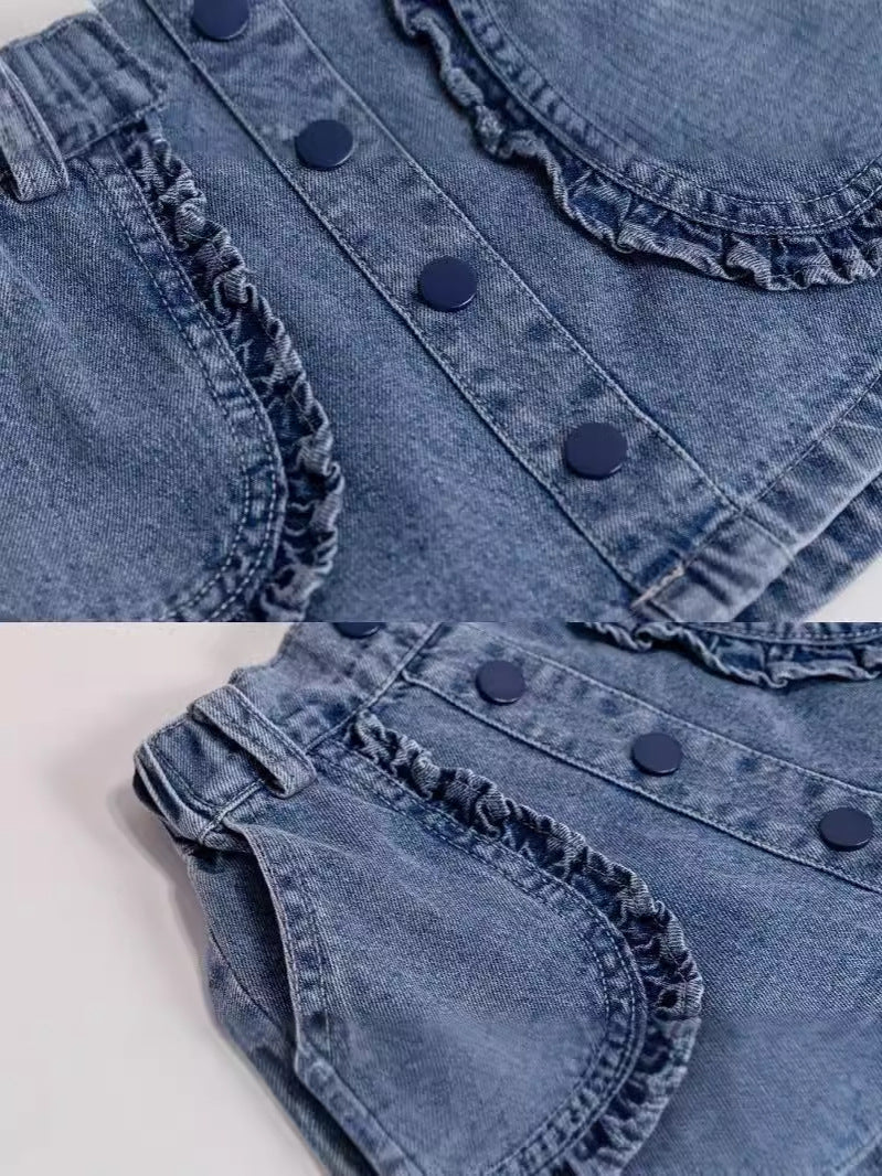 Children's Clothing Denim Skirt Korean Versatile Short Children's Pants