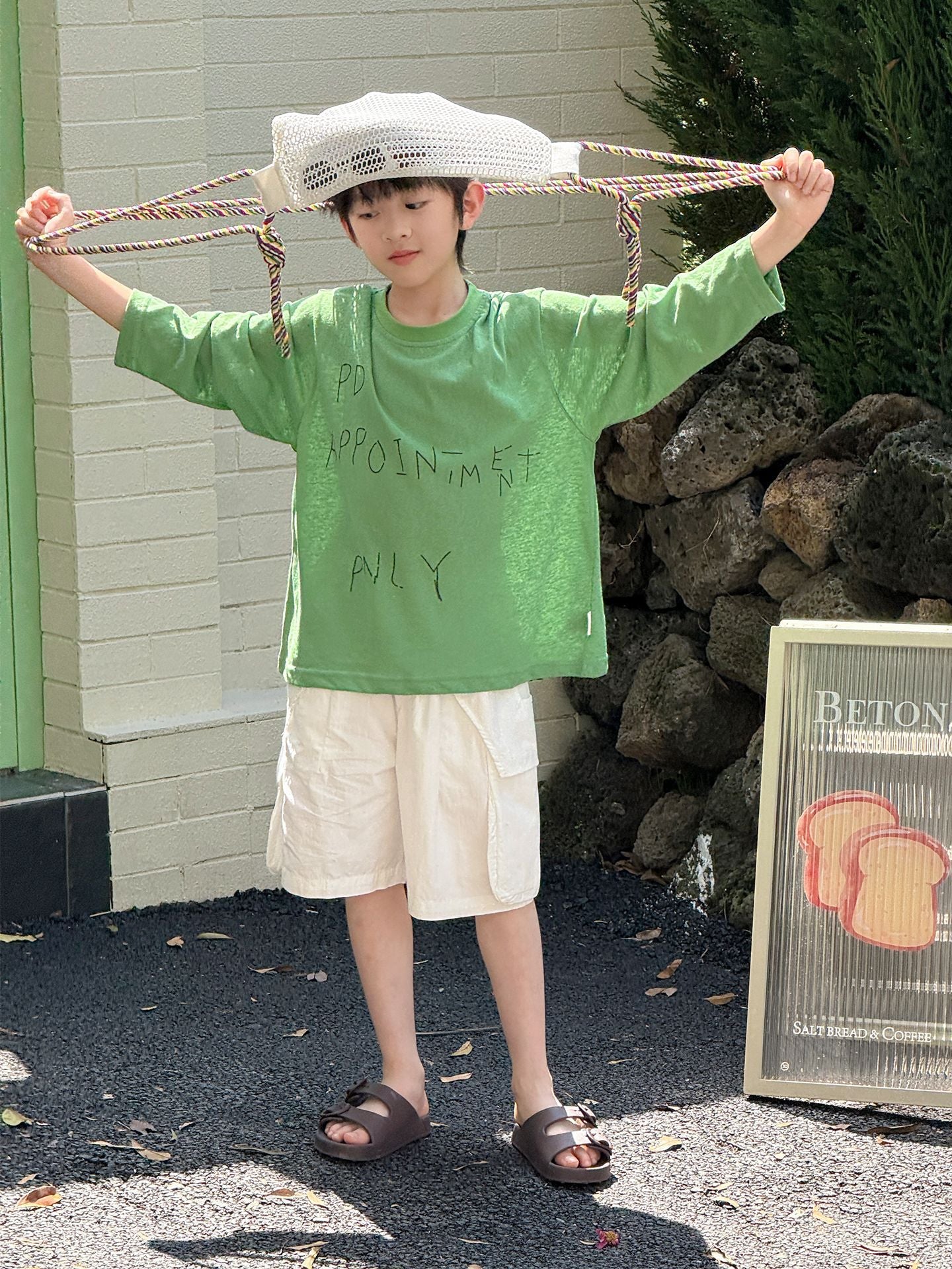 Children's Long Sleeve Summer Dress Boys Fashion Letter Print Children's T-shirt