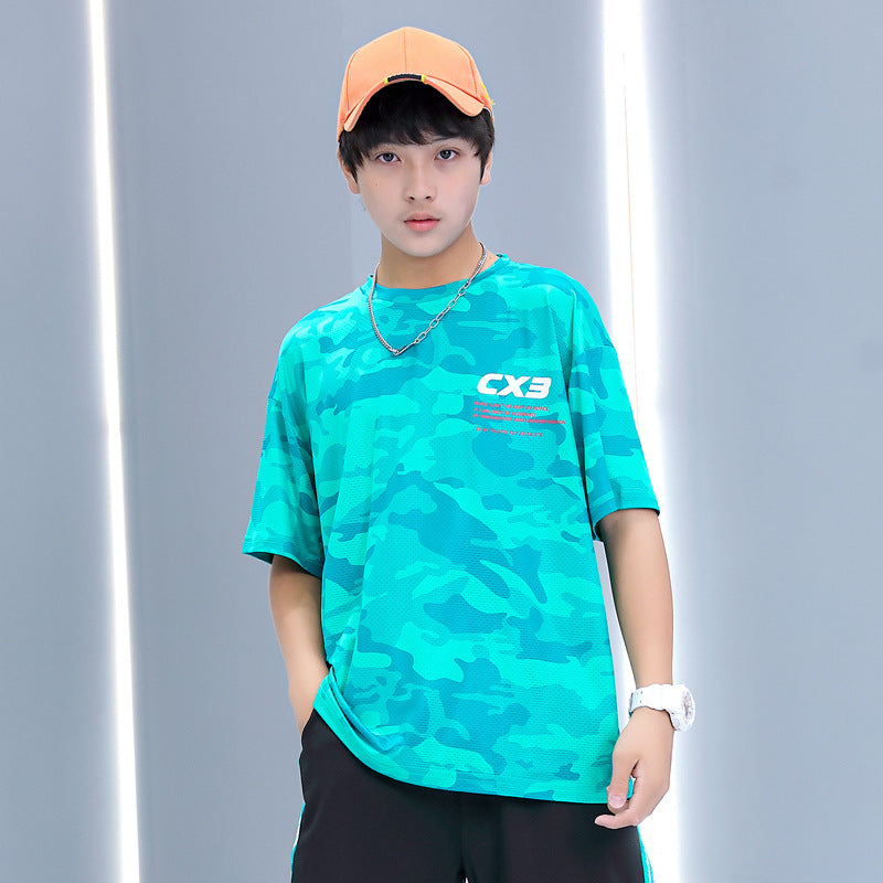 Children's Plus Size Clothing Lightweight Summer Wear Older Boys Children's T-shirt