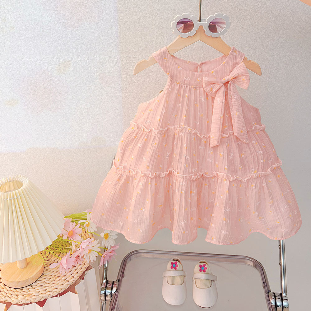 Children's Clothing Summer Shirt Cotton Silk Princess Children's Dress