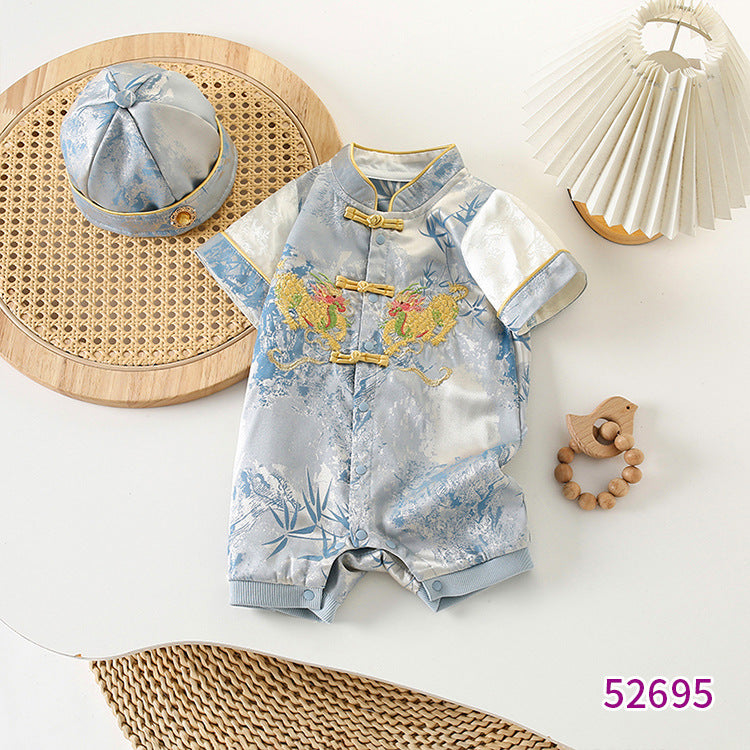 Jumpsuit Tang Costume First Month Old Days One Year Celebration Jumpsuit, Climbing Suit