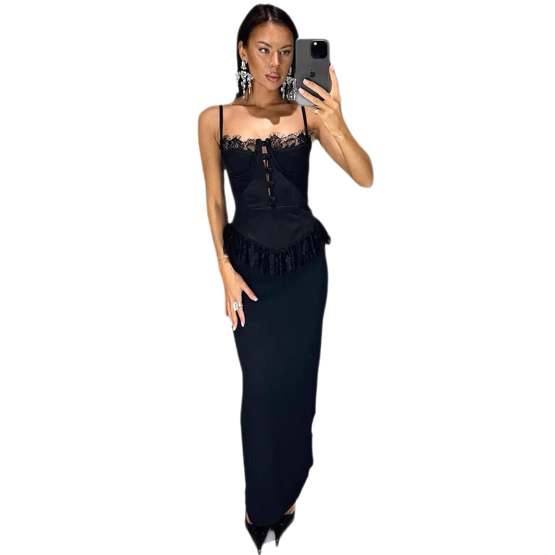 Women's Low-cut Lace Up Bra Summer Hot Outer Tops